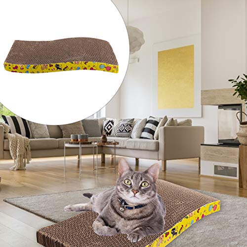 Balacoo — Cama retangular para arranhão para gatos e gatos, raspadinha, para gatinho, cor aleatória,