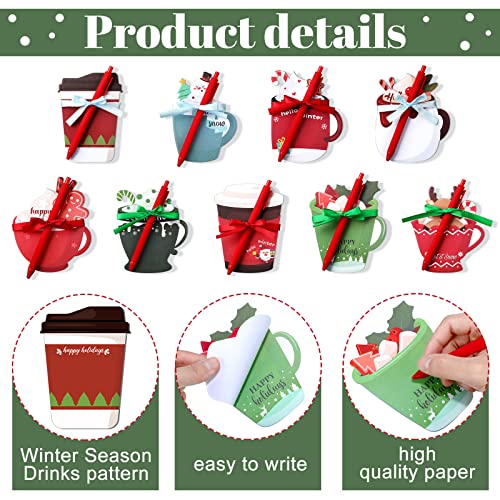Bloc-notes de Noël en forme de tasse à café pour planifier sans stress - 3