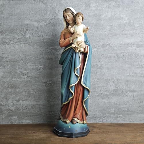 Estatua católica Virgen María con Niño Jesús 15 pulg miniatura 5