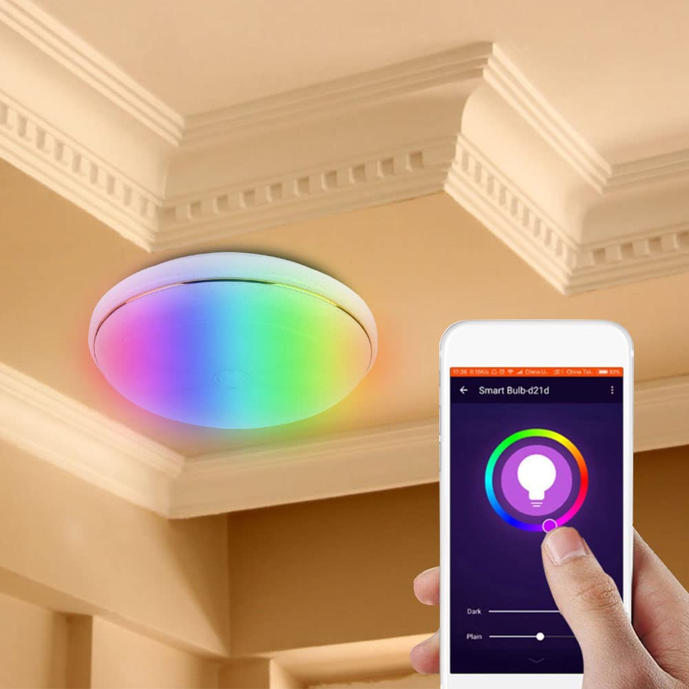 AC85-265V 48W 15,8 pollici RGB+W Smartphone controllato Wi Fi Smart Affermazione Lampada montata