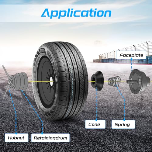 Image of Wheel Balancer Cone 40mm 4pcs Tire Balancing Machine Cones Set Hub Centric Adapter for Tire Balancing Machines, Universal Fit for Cars /SUVs /Trucks(40mm /1.57in)