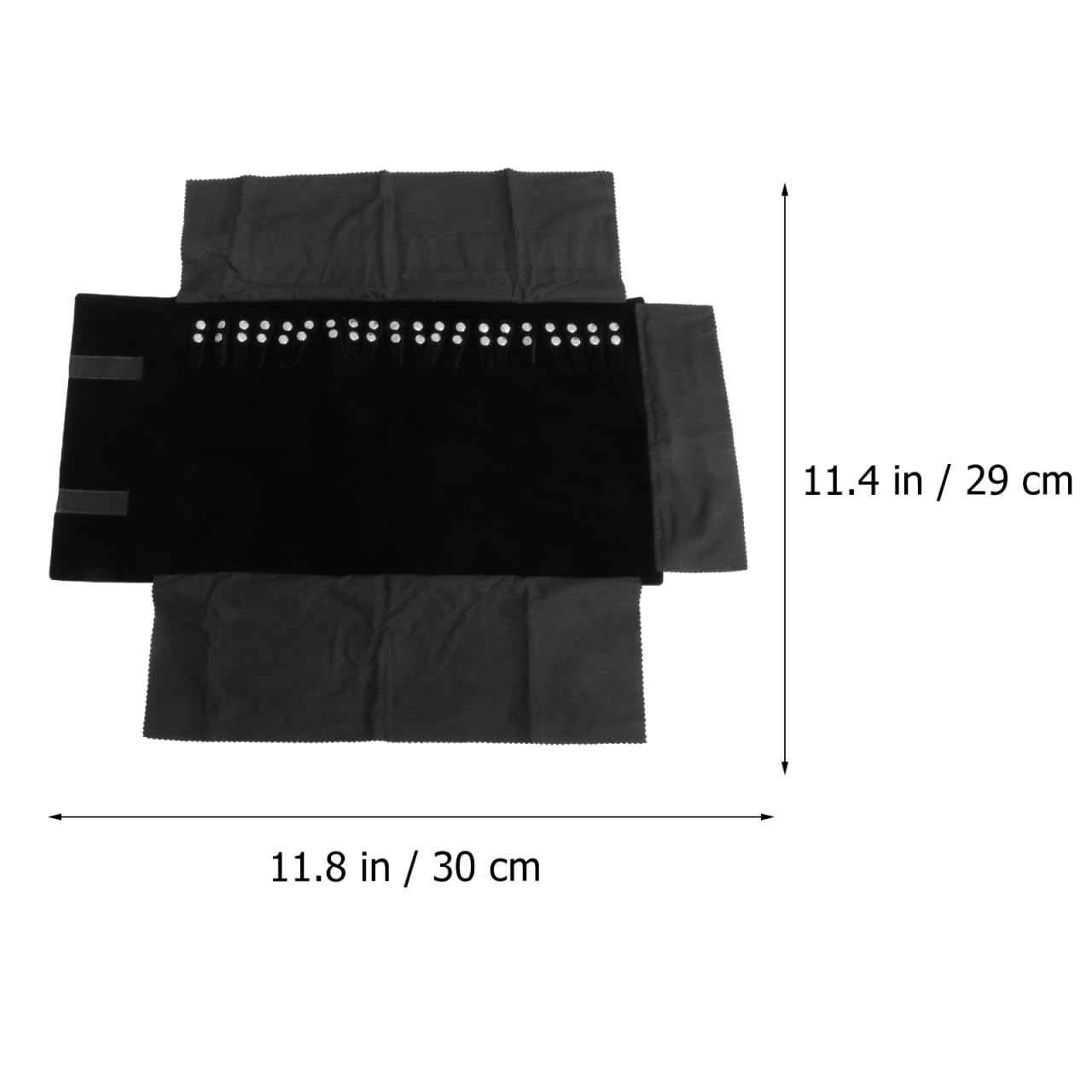 Cabilock Bolsa de Rollo de Joyería Organizador de Joyas para Collares y Pulseras para y Protección de Premium Negro