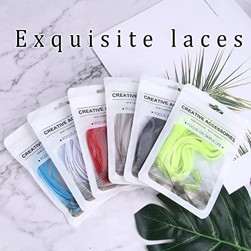 Vocool 6 Pairs No Tie Elastic Shoe Laces Elastic Tieless Shoelaces, One Size Fits All Adult And Kids, 6 Colors #TOP4