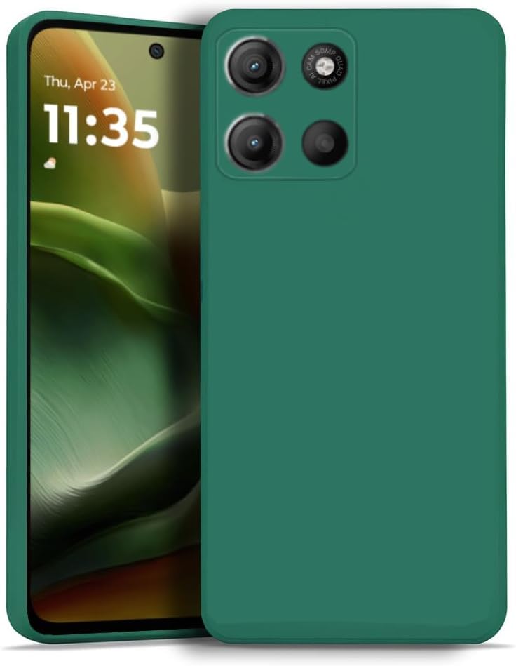 Coque Motorola Moto G15 en silicone TPU vert foncé