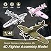 gzpynsgaoh Hawker Hurricane 1:48 Model Airplane Kits - 4D Plastic WWII RAF Fighter Aircraft Assembly for Adults,4D Fighter Assembly Model. (Silver)