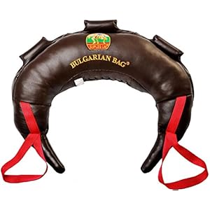 Bulgarian Bag Suples Original – Leather Size M(26lbs), Made by Suples, Including The Instructional Video from The Inventor Coach Ivan Ivanov (Wrestling, Fitness)