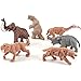 BLAPNK Realistic Prehistoric Animal and Primitive Figurines Moodel Toy 12 Pcs Ancient Smilodon Mammoth Human Figures Collection Playset Educational Toy Christmas Birthday Gift