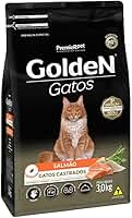 PremieR Pet Golden Ração Seca para Gatos Castrados Sabor Salmão 3kg