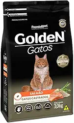 PremieR Pet Golden Ração Seca para Gatos Castrados Sabor Salmão 3kg