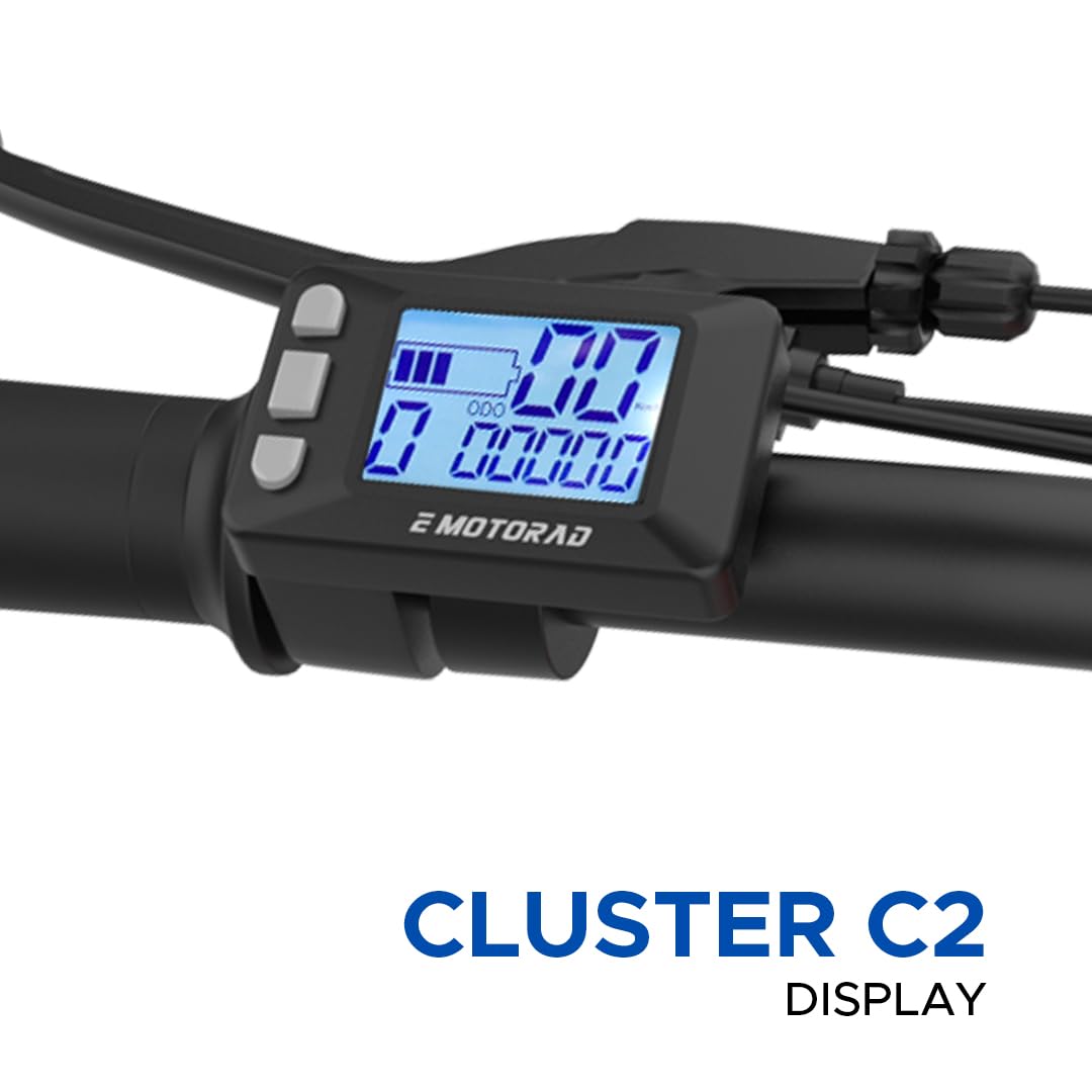 EMotorad X2 Unisex Mountain Electric Cycle with 7.65Ah Removable Battery, P9 LCD Display, 5 Levels of Pedal Assist, 27.5� Wheel Size, Front Suspension, 250W BLDC Motor, 90% Assembled (Sea Green)