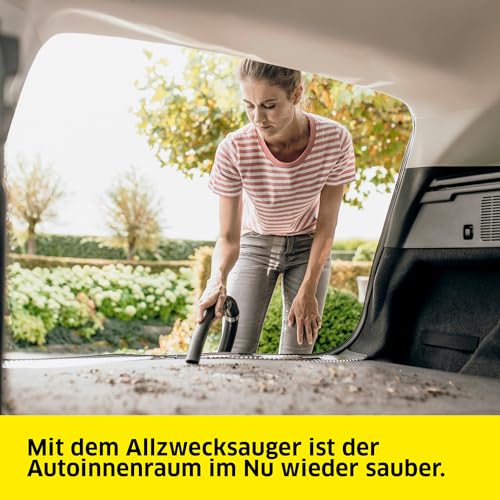KÄRCHER Nass-/Trockensauger WD 3 V-17/4/20, inkl. Patronenfilter, Vliesfilterbeutel, 1.000 W, Kunststoffbehälter: 17 l, Saugschlauch: 2 m und Schlauchaufbewahrung, Blasfunktion, Boden- und Fugendüse