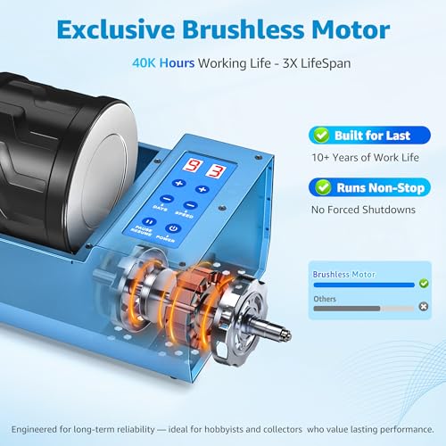 KomeStone 4LB Brushless Rock Polisher
