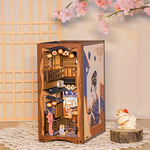 Image of CUTEBEE Book Nook Kit DIY Miniature House Japanese Street Diorama