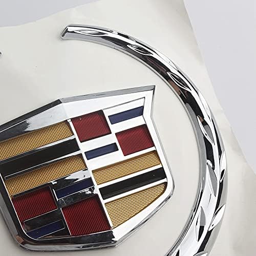 for Rear Grille 4" Emblem Hood Badge Symbol Ornament for car Accessories (Rear Silver Colorful)