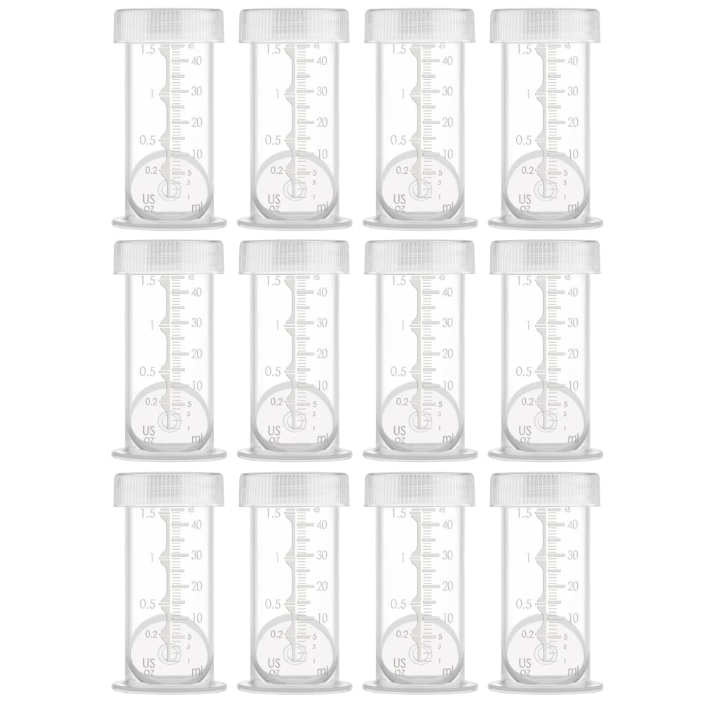 Maymom Colostrum & Storage Bottles Leak Proof Lids, Breastmilk Freezer or Refrigerator Storage, Made Without BPA; 12pc/pk 45 mL 12 Count