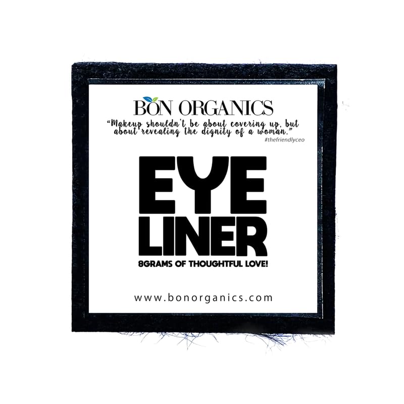 Natural Eye Liner & Kajal (Black) | Handmade Grain-Free Formula with Plant-Based Oils | 100% Natural & Organic (8g)-image-38