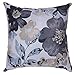 Cortesi Home Oppy Decorative Square Accent Pillow, Blue Flower