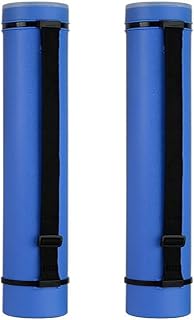 Poster Tube with Strap,2Pack Expandable Poster Storage Tubes Expand from 24.5" to 40" ,Waterproof Telescoping Blueprint Art Document Transport Carrying Tube