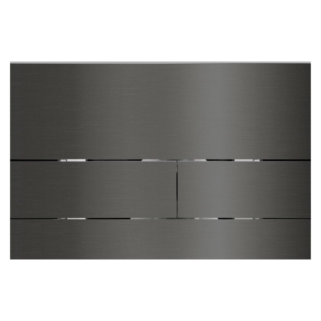 Placa de Accionamiento para WC Gun Metal para Cisterna Empotrada Doble Descarga - Pulsador Inodoro de Pared - Diseño Moderno para Ahorro de Agua - Botón de Descarga