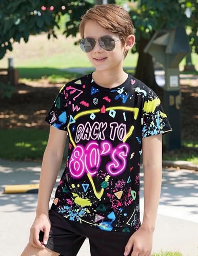 Disfraz para niños 80s 90s 6 piezas Hip Hop Rapper miniatura 2