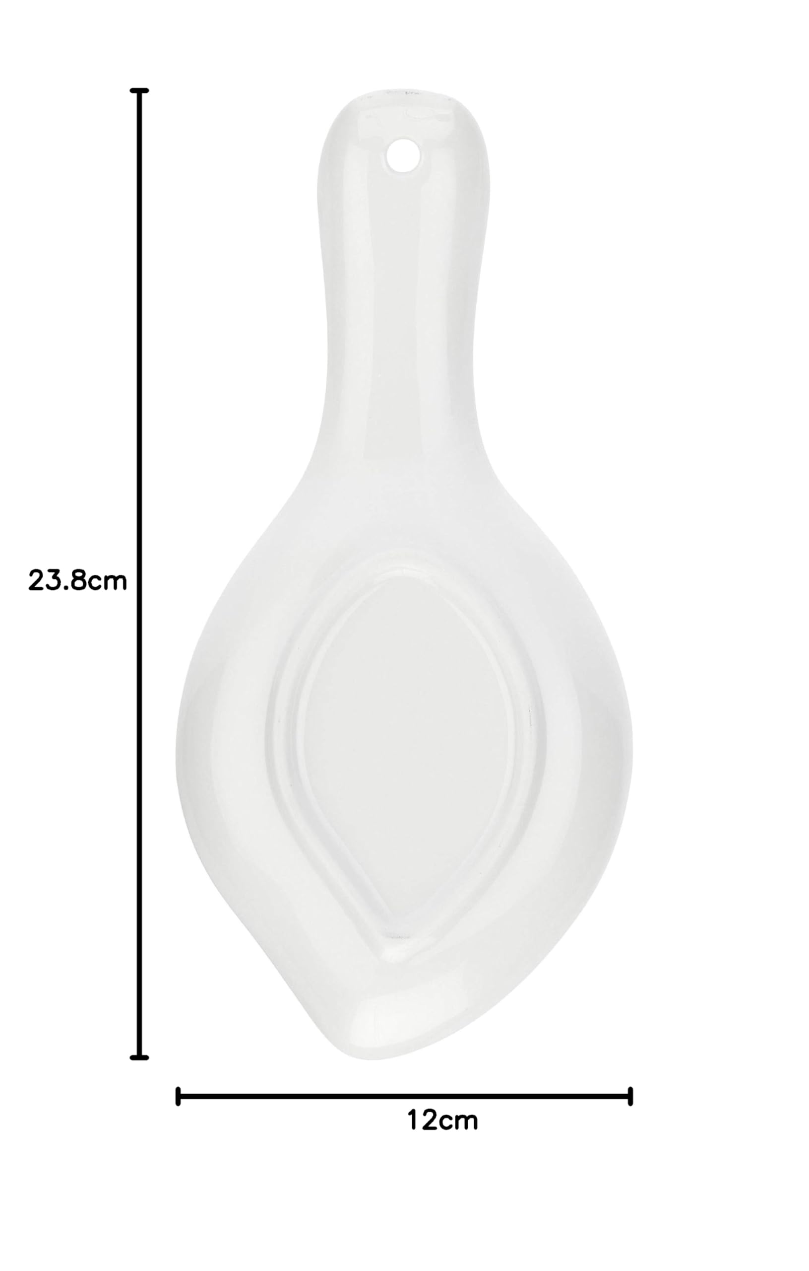THUN - Poggia Mestoli Decorato con Farfalle e Fiori - Accessori Cucina - Linea Elegance - Porcellana - 23,8 x 12 x 3 h cm