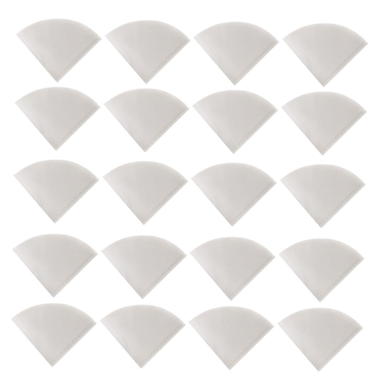 Coffee Filter,Coffee Cup Coffee Filter Paper 50 Pcs Natural Qualitative Medium Flow Rate White Discs Filter Paper for Diy