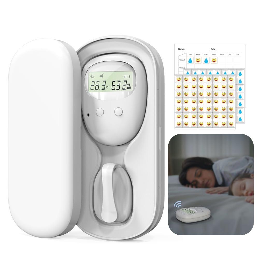 Inalámbrica Pipi Stop Niños Alarma, Inalámbrica Alarma Enuresis para Niños y Personas Mayores, Inalámbrica Enuresis Alarma, Inalámbrica Pipistop Alarma para Detectar Incontinencia Urinaria