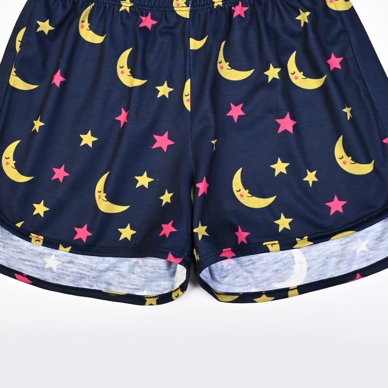 Image of Mirawise Girls 3 Pc Pajamas Sleepwear Cotton Pjs Clothes Set 4-13 Years
