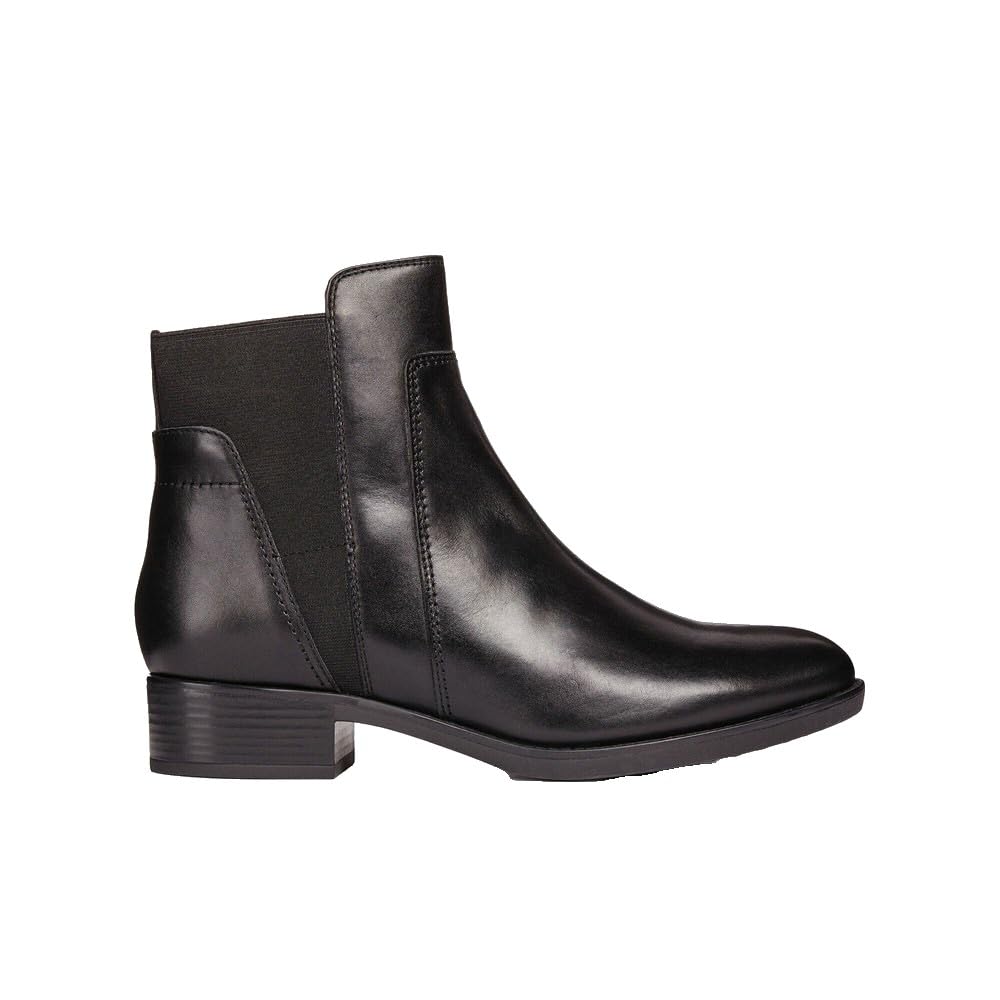 Bottines Femme Geox Felicity - Cuir Et Velours, Respirantes, Talon 3.5cm