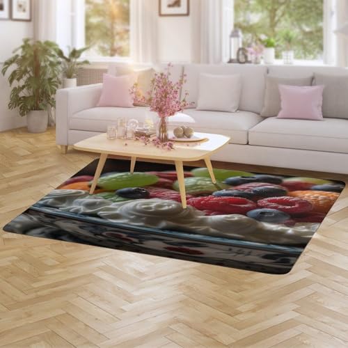 Tapis pour salon et terrasse couverte pour créer un coin repas convivial