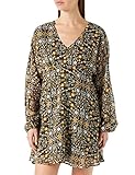 ERROR:#N/A Springfield Vestido Manga Japonesa Estampado, Vestido Mujer, Amarillo (Yellow Print), 36