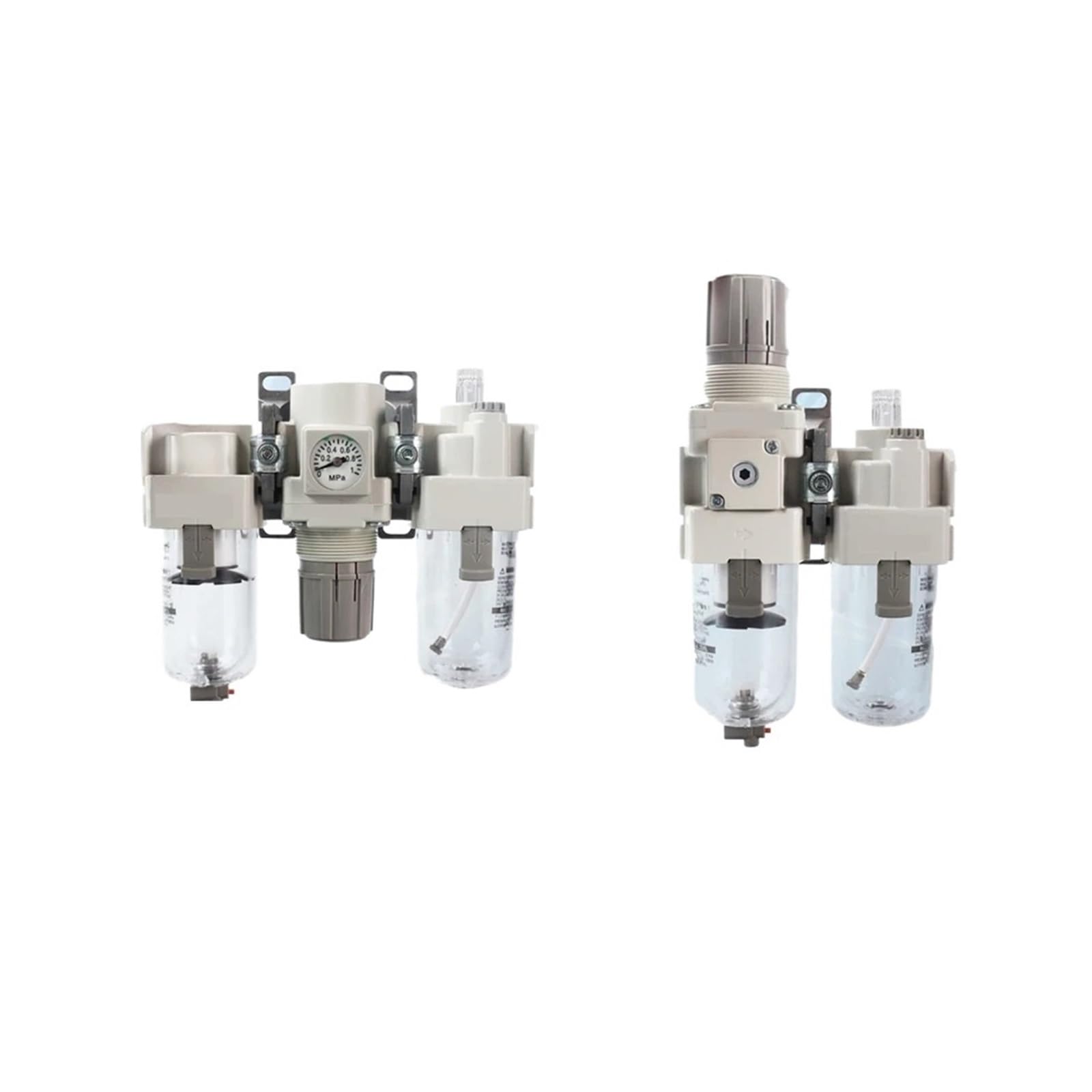 Xncdbvypa One Color 1Pcs Compressed Air Source Treatment With Pneumatic Pressure Reducing Valve Ac Separation Oil And White Water(Ac40-04Dg)