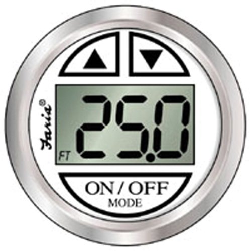 Faria 13850 Chesapeake Depth Sounder with Transom Mounted Transducer