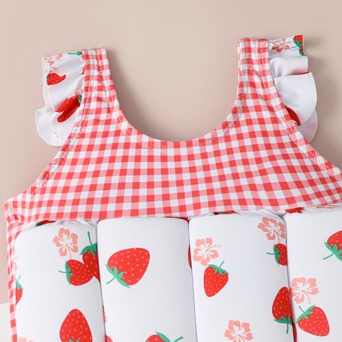 Kids Floatation Swimsuit Float Suit Boys Girls One Piece Floating Swim Vest with Adjustable Buoyancy Life Bathing Suit2
