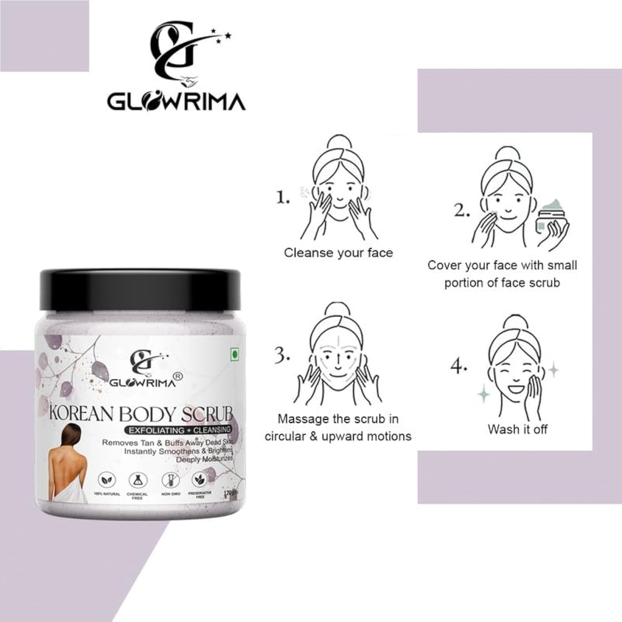 Korean Body Scrub with Centella Water & Aloe Vera