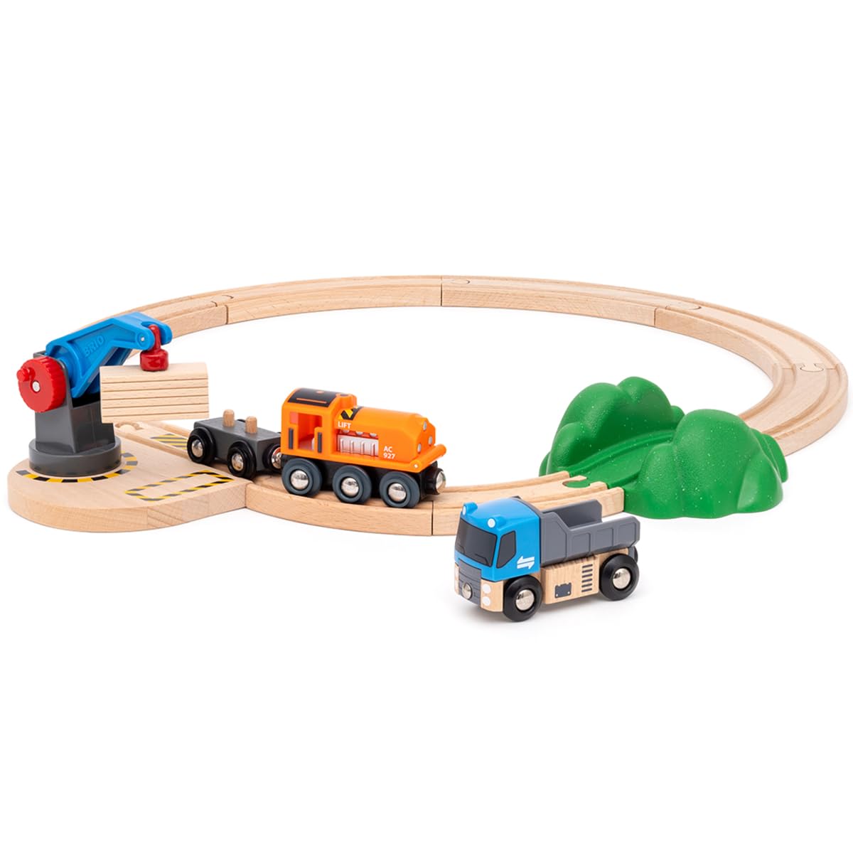 BRIO - Set de Inicio Construccion Levanta y Carga, Circuito Tren, para Niños de 3 Años o más,