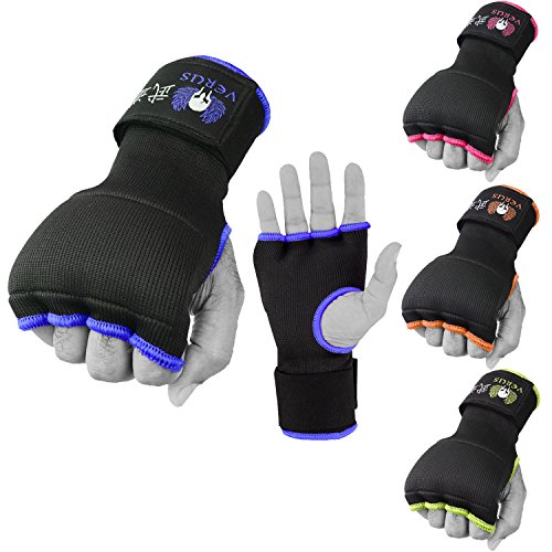 VERUS Boxing Gel Inner Gloves MMA Muay Thai Martial Arts Training Hand Wraps UFC (Blue, Large/XLarge)