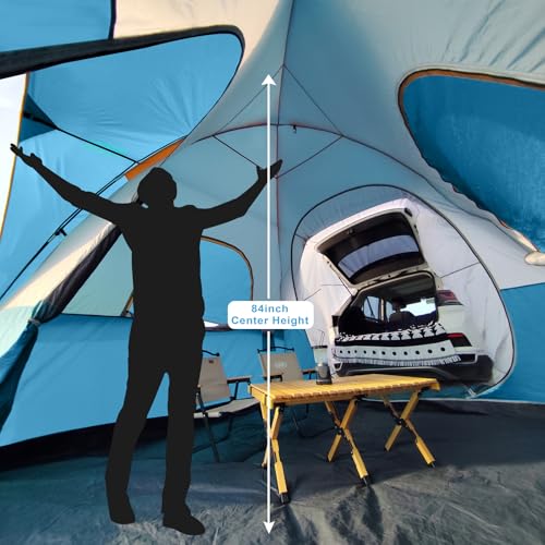 UNP SUV Dome Tent for Camping, Outdoor 6 Person Car Camping Tent, Easy Set Up SUV Tailgate Tent with Rainfly 10' x 10' Vehicle Camping Tent image 7