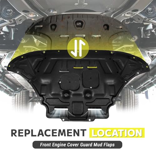 Image of Under Engine Splash Shield Fit for 2017-2024 Audi Q7 3.0L,Replacement Front Engine Cover Guard Mud Flaps