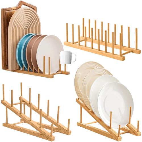 【Materiale naturale di alta qualità】: Realizzato in bambù naturale di alta qualità, resistente ed ecologico. La superficie è levigata per una finitura liscia e senza schegge, di struttura solida e facile da pulire, garantendo una lunga durata al vostro scolapiatti in legno o scolapiatti da appoggio.