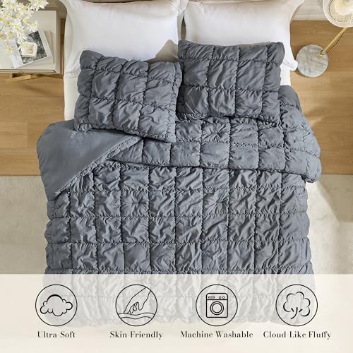 Amélie Home Grey Bubble Comforter Set Twin - Price Drop