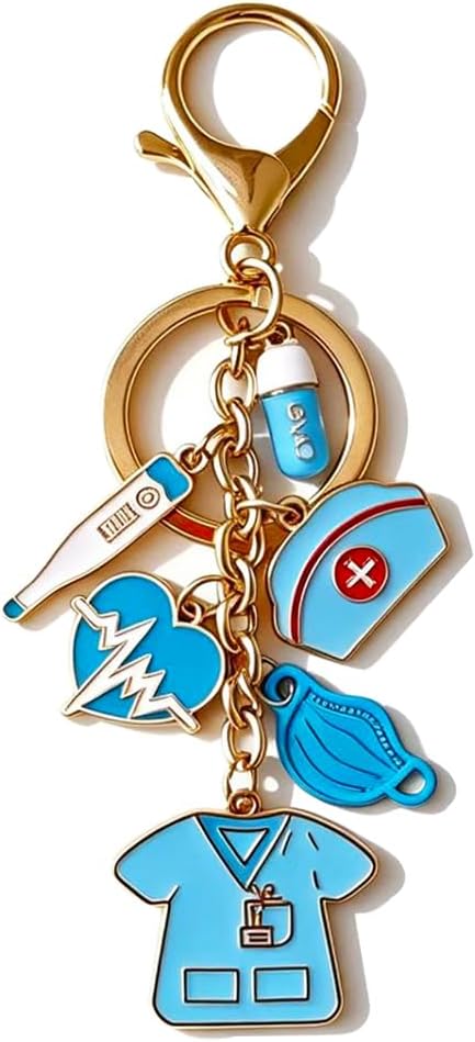 Meimimix Nurse Charm Keychain Gifts for Women Handbag Bag Accessories