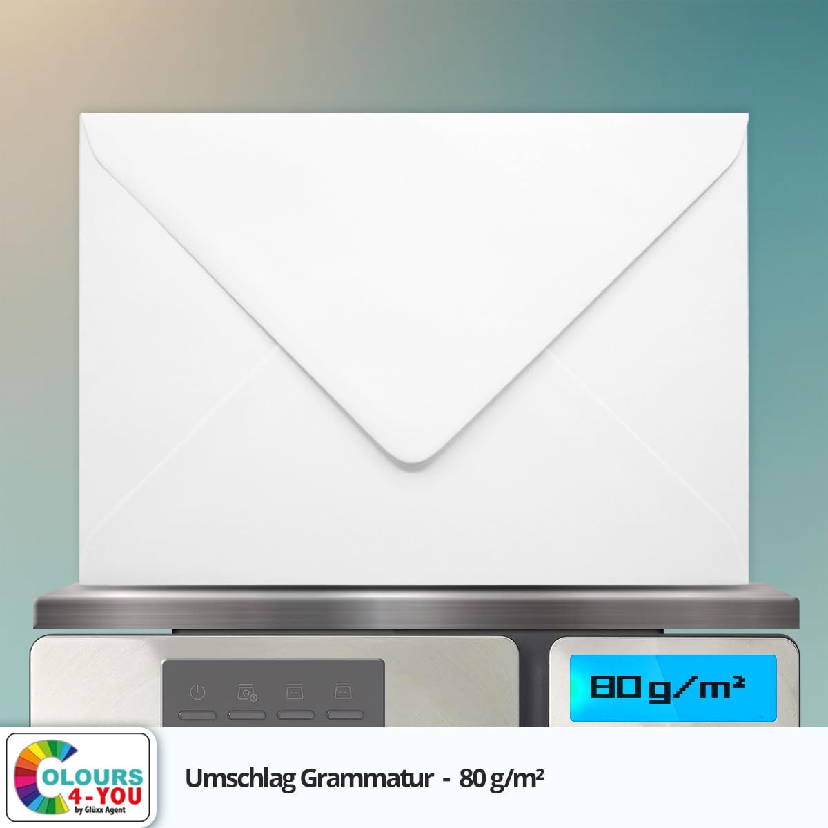 Colours-4-you - 500 buste per lettere, formato DIN B6, 12,5 x 17,5 cm, con chiusura a linguetta con punta da inumidire, colore: bianco, 12,5 x 17,5 cm
