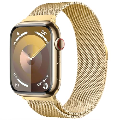 Image of Original Stainless Steel Milanese Loop Compatible with Apple Watch Band 38mm 40mm 41mm 42mm 44mm 45mm 46mm 49mm, Magnetic Clasp Band for iWatch Series 11 10 9 8 7 6 5 4, SE 3 2 1 Ultra3 2, Women & Men
