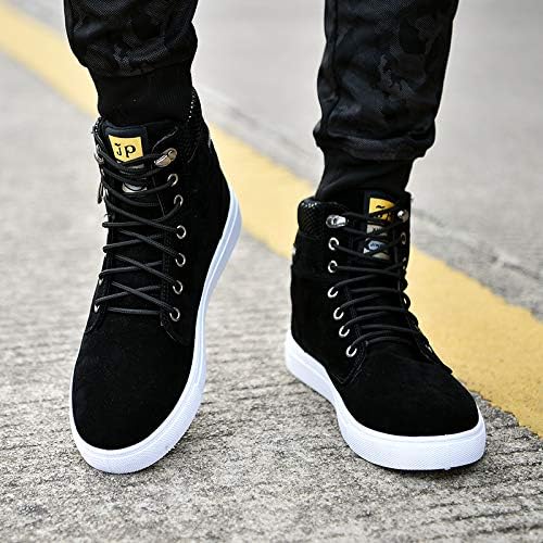 ZDLJYL Mens Fashion Walking Lace Up High Top Shoes Stylish Running Athletic Casual Sneaker Hip Hop Shoes for Men4