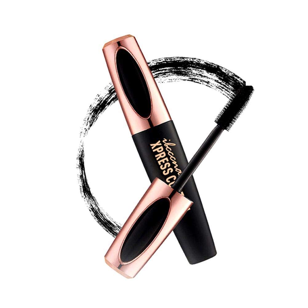 4D Silk Fiber Eye Lash Mascara, Thrive Liquid Extension, Advanced Waterproof Smudge-Proof Formula, Bolder Fuller Thicker Eyelashes, Long-Lasting Clump-free Hypoallergenic