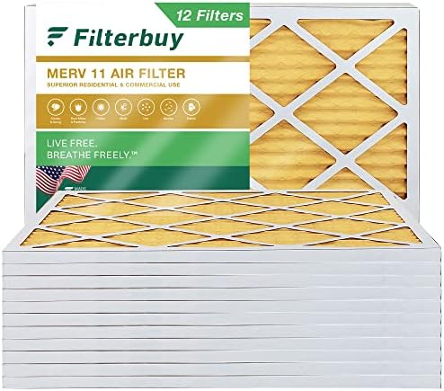 "Fresh Air Guaranteed: Filterbuy 18x24x1 MERV 11 Allergen Defense (12-Pack)" 2 5110AF4KmyL. AC