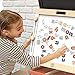 SPEEDY MONKEY Adjustable Wooden Easel for Kids | Double-Sided Chalkboard & Magnetic Whiteboard | Learning Toy for Children | Ideal Gift for Birthdays & Holidays