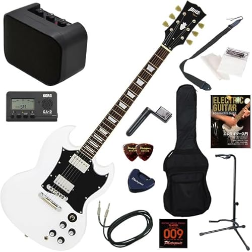 Blitz エレキギター初心者入門 ミニアンプが入ったお手軽13点セット BSG-STD/WH(ホワイト)