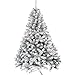 Produktbild XONIC Künstlicher Weihnachtsbaum Tannenbaum 30,60,90,120, 150, 180,210 240cm Christbaum Baum GRÜN Weiss Schnee (150, Schnee)
